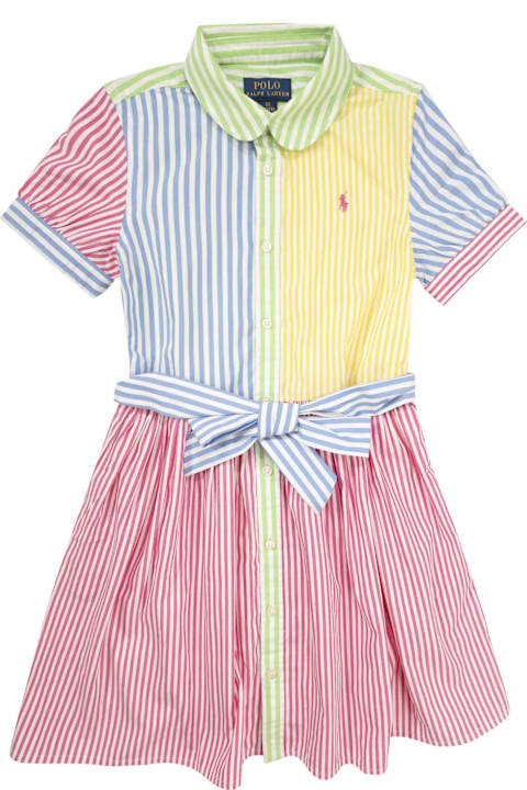 Homeware Polo Ralph Lauren Chemisier Striped Cotton Patchwork
