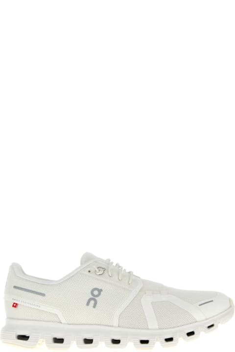 ON for Kids ON White Mesh Cloud 6 Sneakers