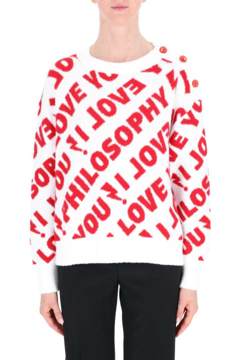 Philosophy di Lorenzo Serafini for Women Philosophy di Lorenzo Serafini I Love You Philosophy Knitted Jumper Sweater
