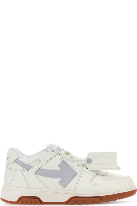 Off-White Sale for Women Off-White Two-tone Leather Out Of Office Sneakers