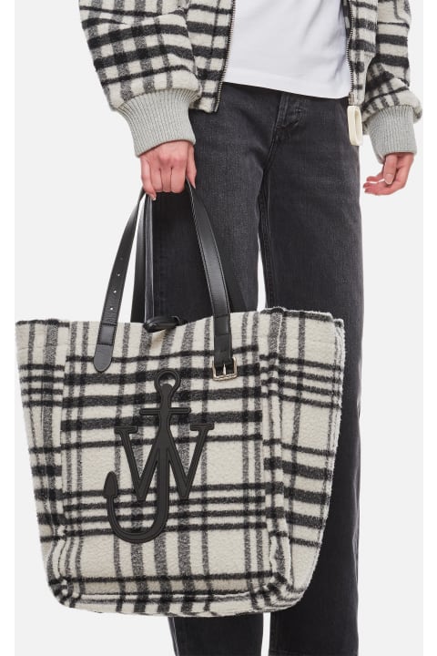 Bags Sale for Men J.W. Anderson Oversized Belt Wool Tote Bag