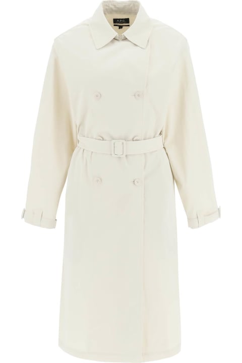 A.P.C. Coats & Jackets for Women A.P.C. Double-breasted Trench Coat