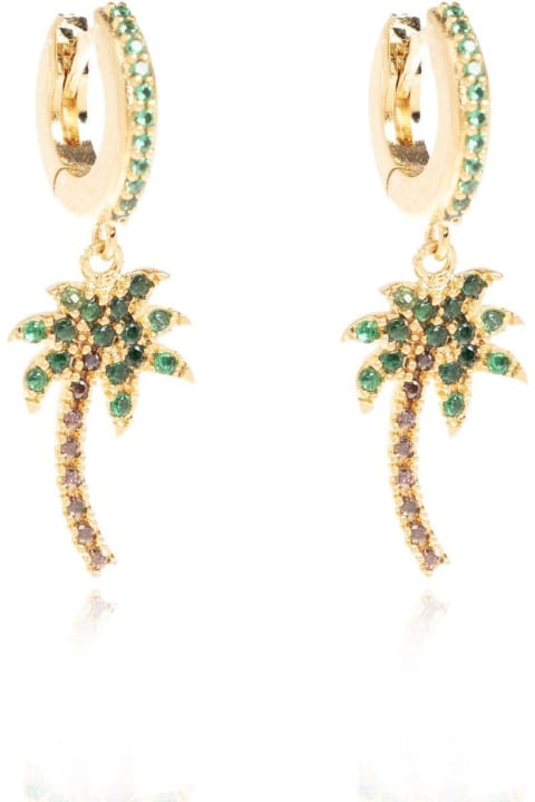 Palm Angels Jewelry for Women Palm Angels Palm Tree Hoop Earrings
