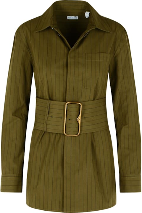 Burberry for Women Burberry Green Cotton Mini Dress