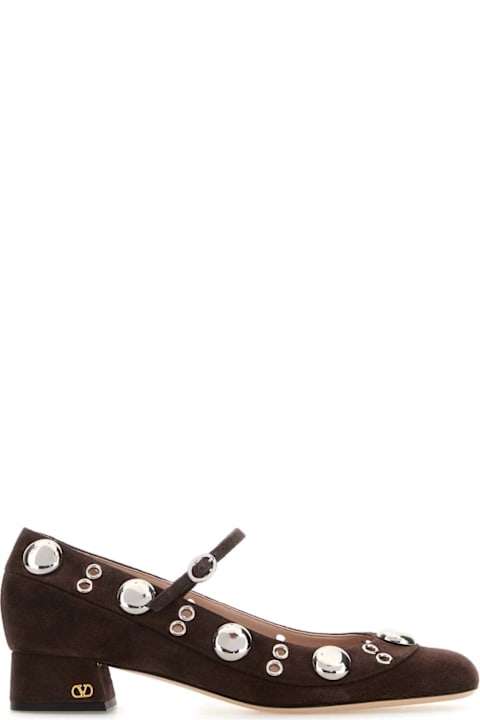 Valentino Garavani Brown Suede Pumps