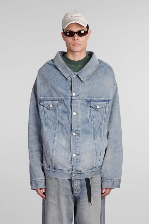Coats & Jackets for Men Balenciaga Denim Jackets In Blue Cotton