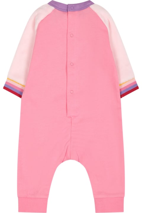 Little Marc Jacobs Bodysuits & Sets for Baby Girls Little Marc Jacobs Pink Babygrow For Baby Girl With Logo