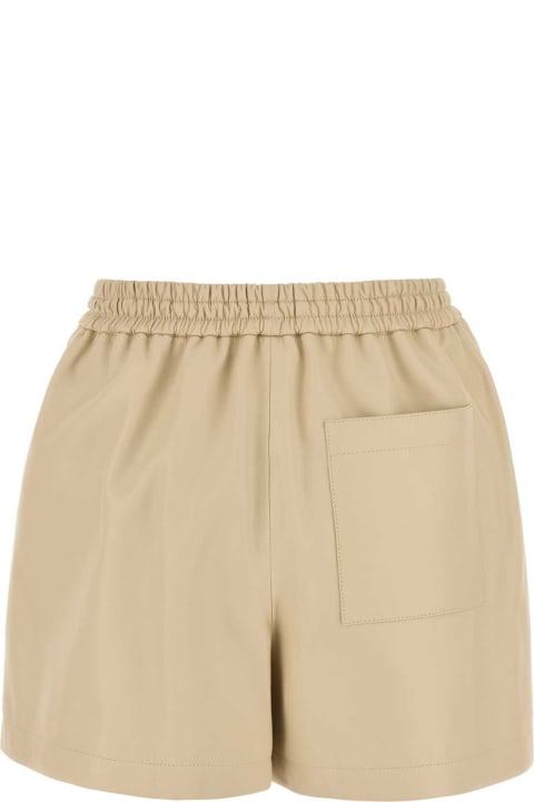 Loewe Pants & Shorts for Women Loewe Sand Leather Shorts