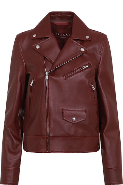 Coats & Jackets for Women Gucci Leather Jacket