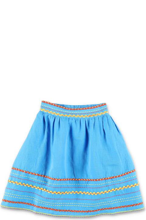 Homeware Stella McCartney Kids Stella Mccartney Kids Embroidered Linen-cotton Skirt