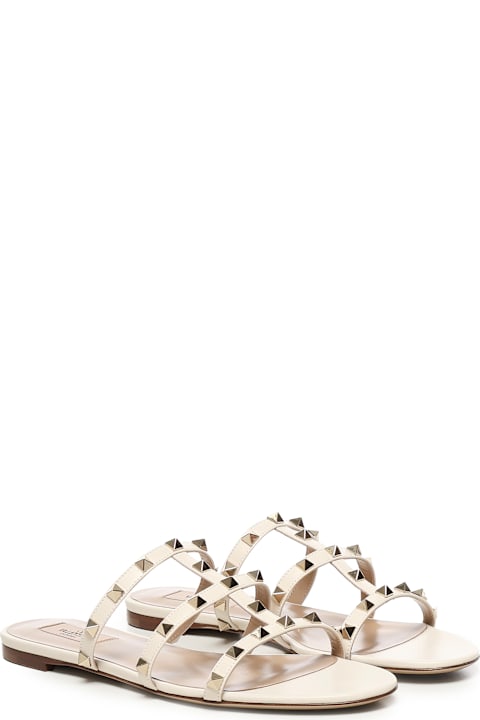 Valentino Garavani for Women Valentino Garavani Rockstud Leather Slide