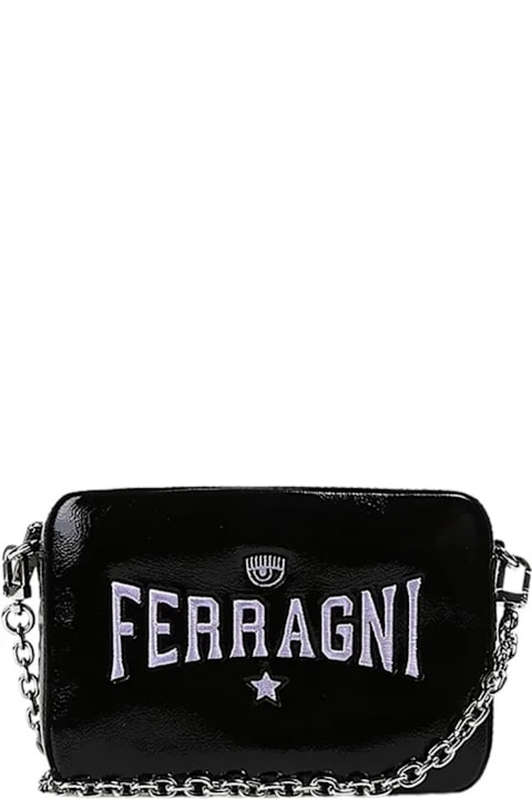 Chiara Ferragni Shoulder Bags for Women Chiara Ferragni Chiara Ferragni Black Shoulder Bag