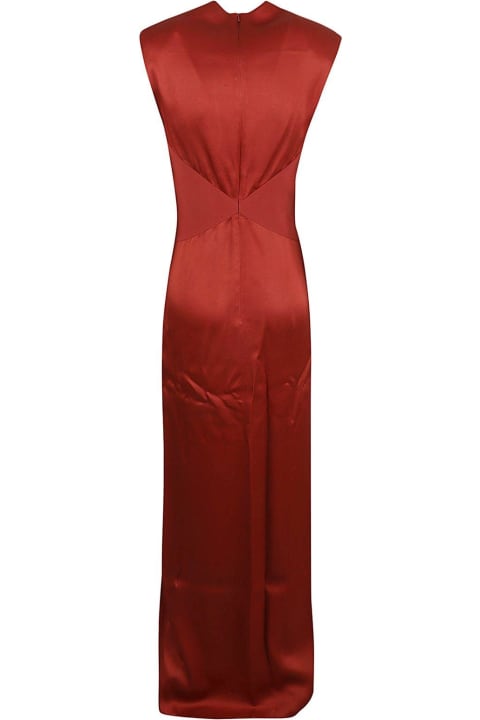 Homeware Max Mara Pilard V-neck Sleeveless Dress