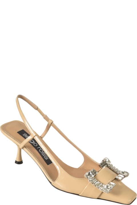 Sergio Rossi Shoes for Women Sergio Rossi Crystal Embellished Slingback Pumps