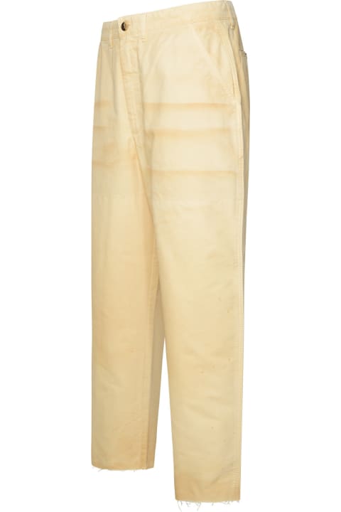 Golden Goose Pants for Men Golden Goose Beige Cotton Trousers