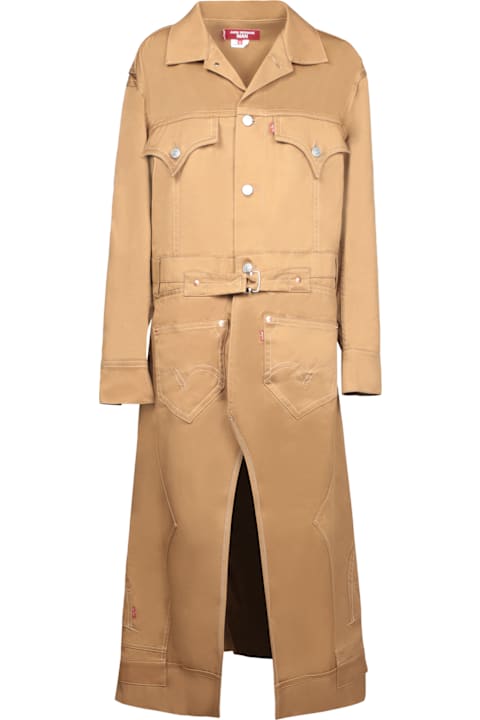 Junya Watanabe Coats & Jackets for Men Junya Watanabe Long Levi's Beige Jacket