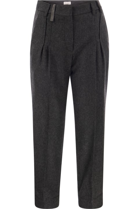 Brunello Cucinelli Pants & Shorts for Women Brunello Cucinelli Sartoria Wool And Cashmere Trousers