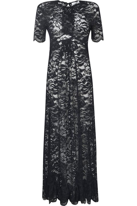 Paco Rabanne for Women Paco Rabanne Lace Paneled Long Dress