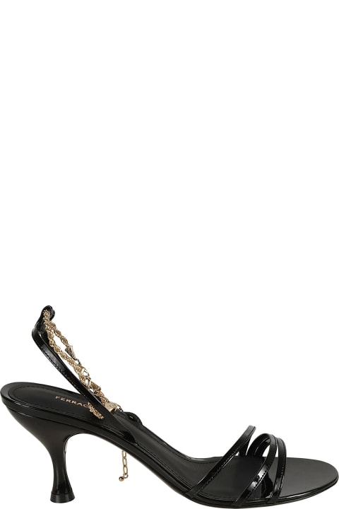 ウィメンズ新着アイテム Ferragamo Cable-link Chain Open-toe Sandals