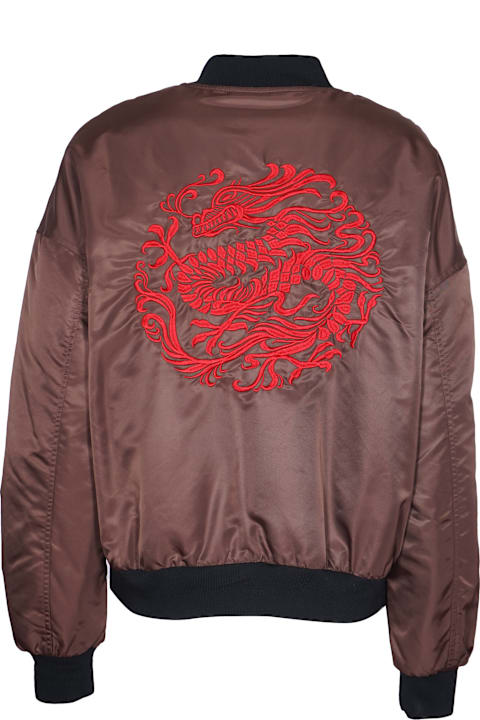 Weili Zheng for Women Weili Zheng Dragon Embroidered Bomber