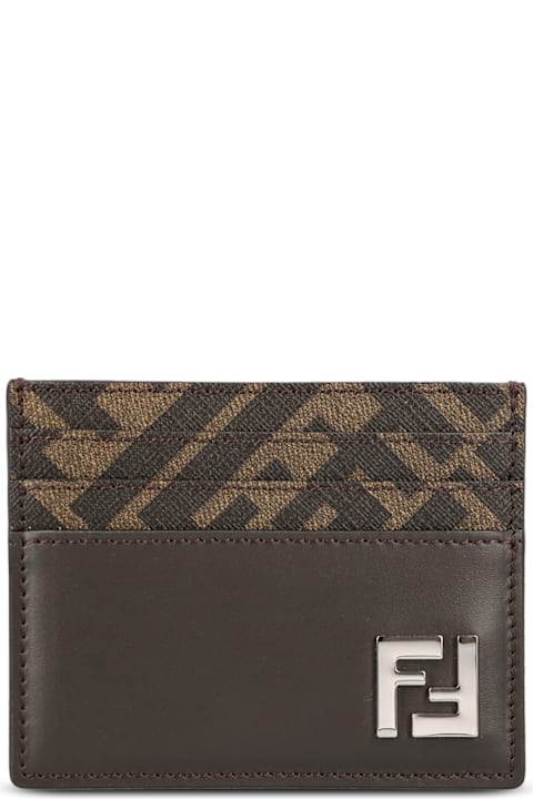 Accessories for Men Fendi Ff Squared Card Holder