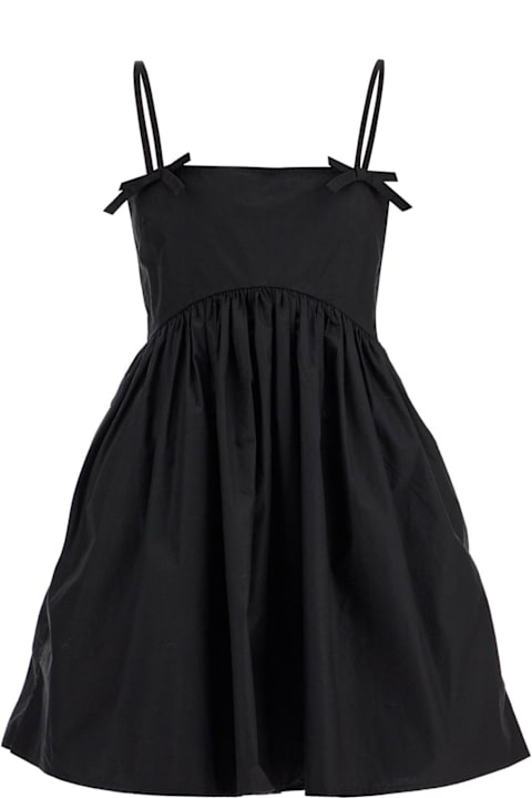 Ganni Cotton Poplin Strap Dress | italist