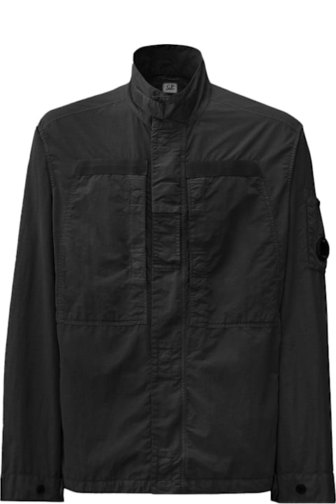 C.P. Company Coats & Jackets for Men C.P. Company Flatt Nylon Jacket With Logo Iconic Detail