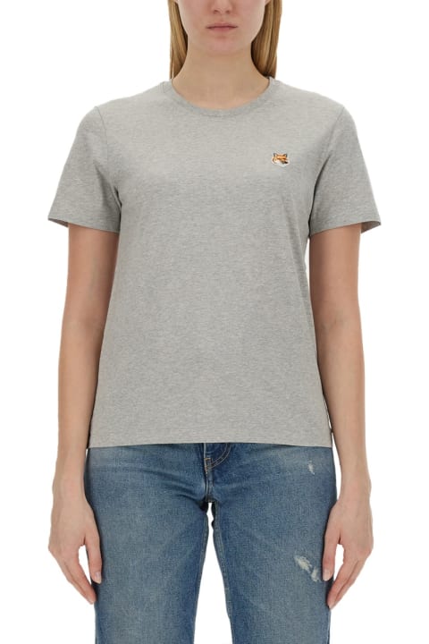 Maison Kitsuné Topwear for Women Maison Kitsuné T-shirt With Fox Patch