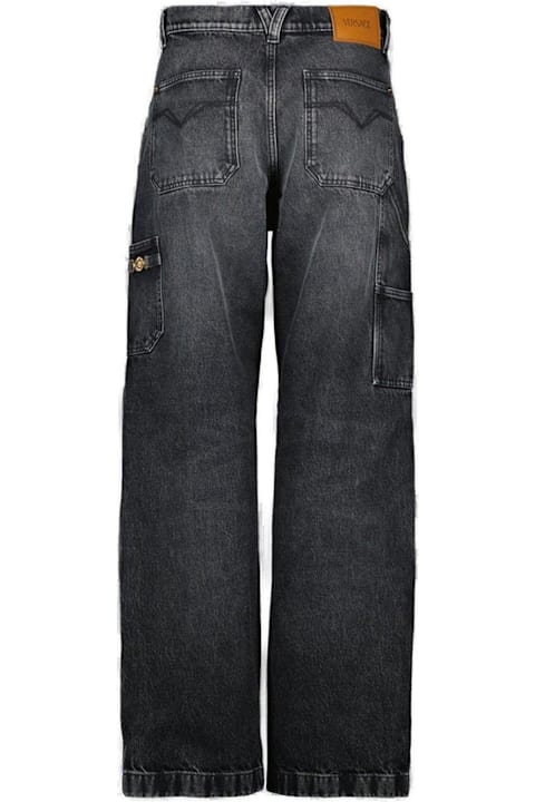 Versace Jeans for Men Versace Logo-patch Patchwork-designed Jeans