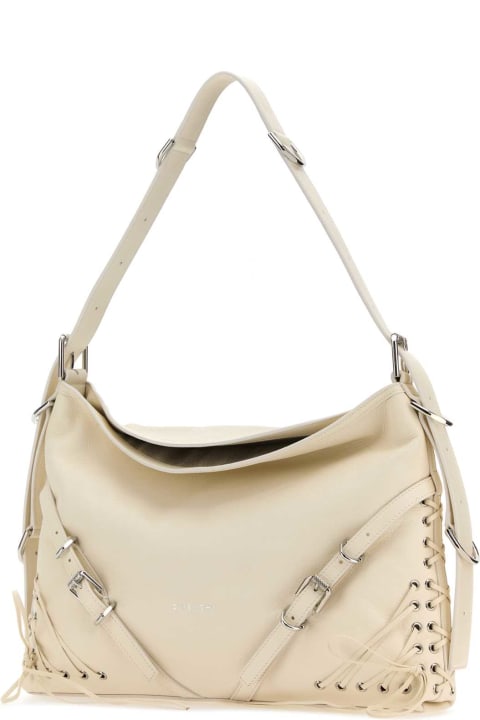 Givenchy Bags for Women Givenchy Ivory Leather Medium Voyou Shoulder Bag