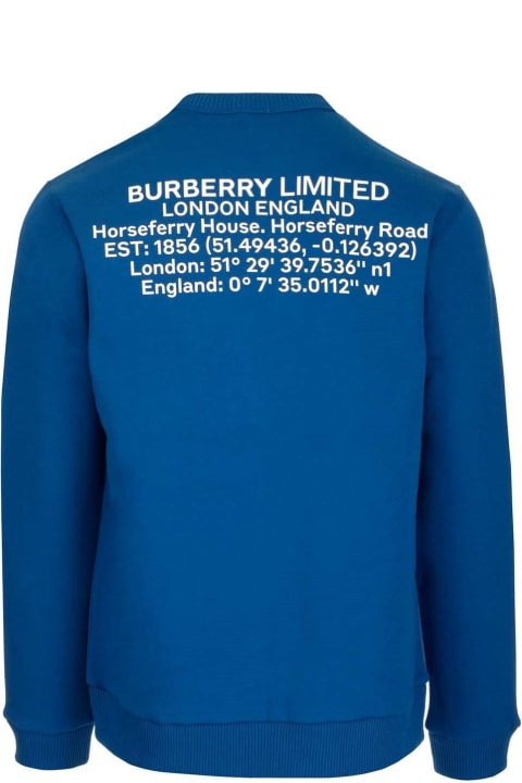 Burberry Sweaters for Men Burberry Location-printed Crewneck Sweatshirt