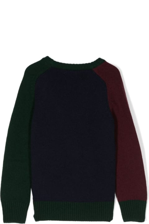 Ralph Lauren Sweaters & Sweatshirts for Boys Ralph Lauren Red, Blue And Green Wool And Cashmere Pullover