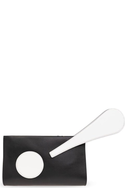 Moschino Clutches for Women Moschino Exclamation Mark Clutch Bag