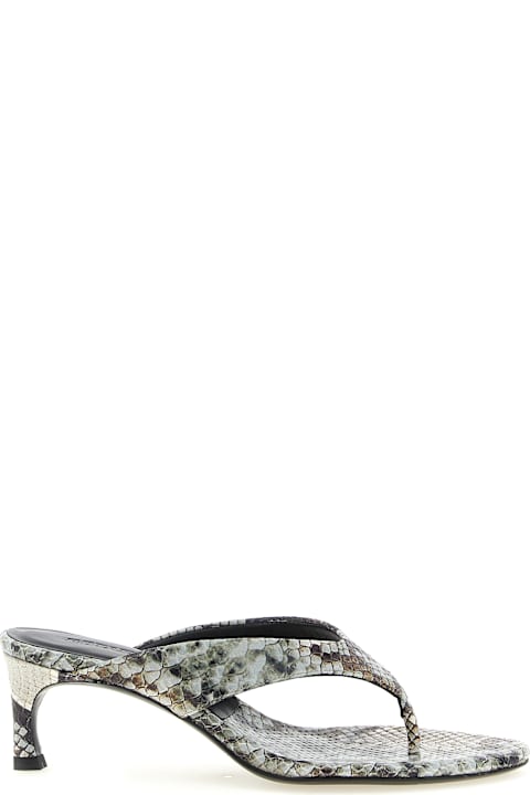 Rotate by Birger Christensen Snake Leather Mules