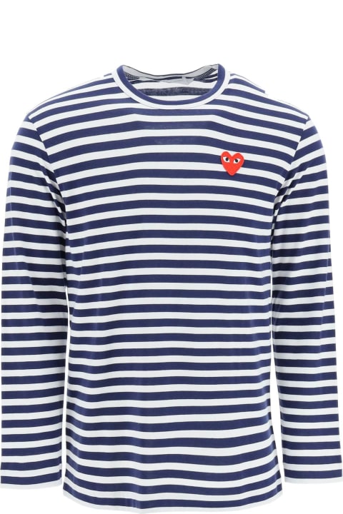 メンズ Comme des Garçons Playのトップス Comme des Garçons Play Striped Long Sleeve T-shirt