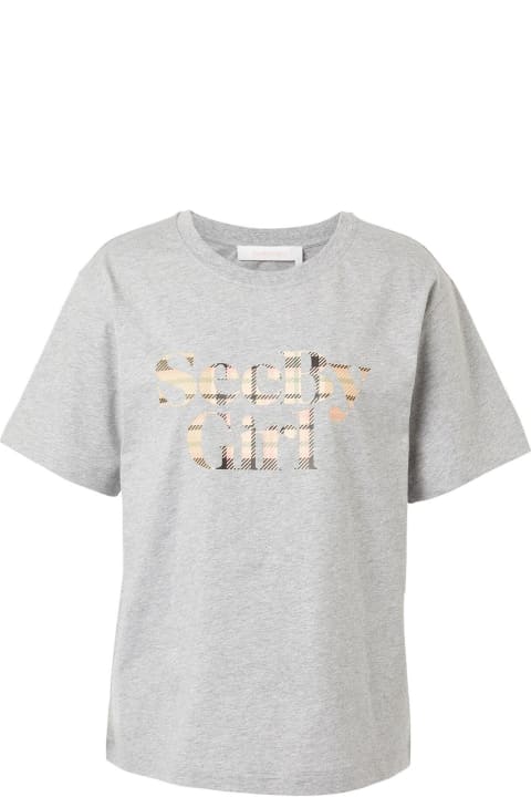 ウィメンズ See by Chloéのトップス See by Chloé Cotton Logo T-shirt