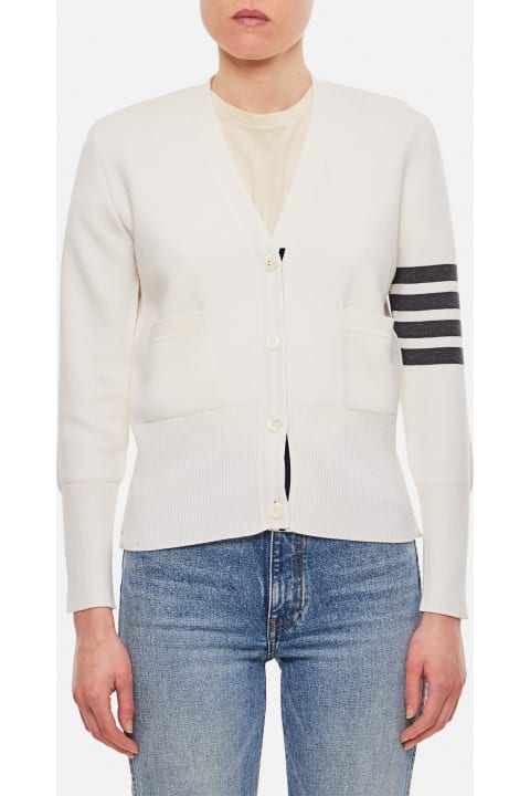 Homeware Thom Browne V-neck Merino Wool Cardigan