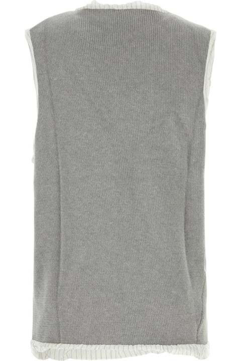 Hed Mayner Clothing for Men Hed Mayner Grey Cotton Vest