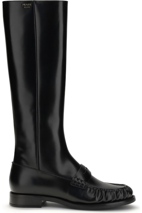 Prada Smooth Leather Boots