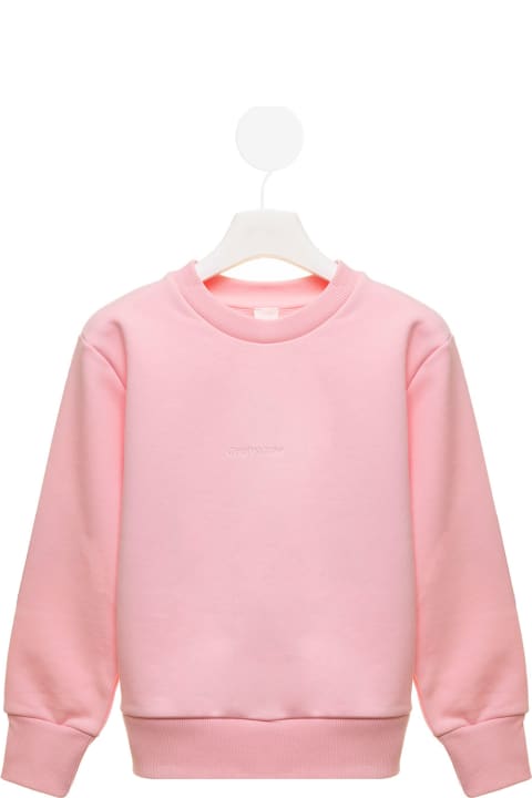 Givenchy Kids Girl's Pink Sweatshirt With Back Embroidery