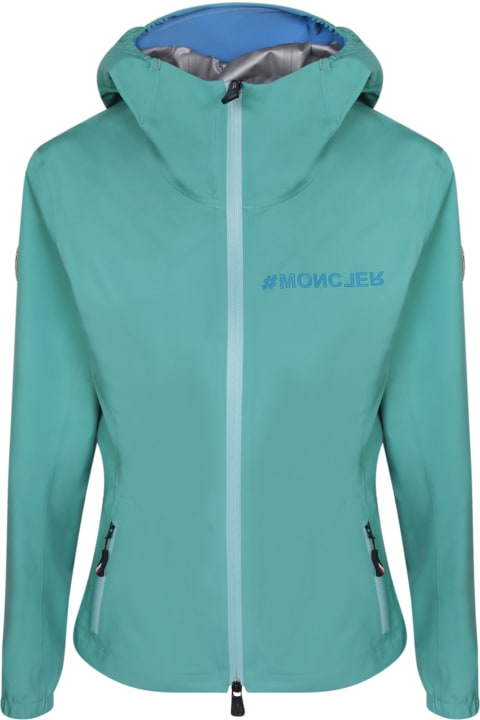 ウィメンズ Moncler Grenobleのコート＆ジャケット Moncler Grenoble Moncler Grenoble Valles Jacket In Aqua Green