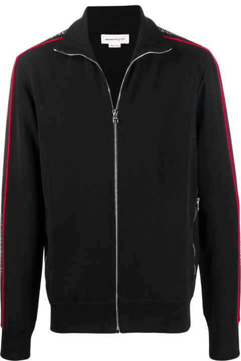 メンズ Alexander McQueenのフリース＆ラウンジウェア Alexander McQueen Logo Zipped Sweatshirt