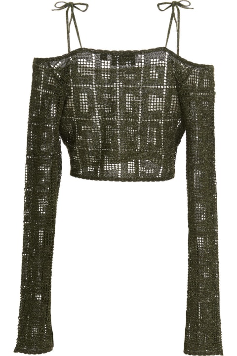 'monogram Macramé' Sweater