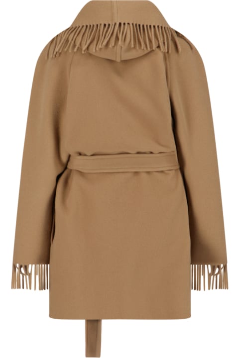 Balenciaga Coats & Jackets for Women Balenciaga Fringed Coat
