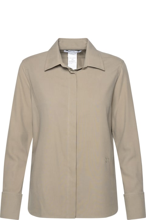 Sale for Women Max Mara 'candia' Khaki Silk Shirt