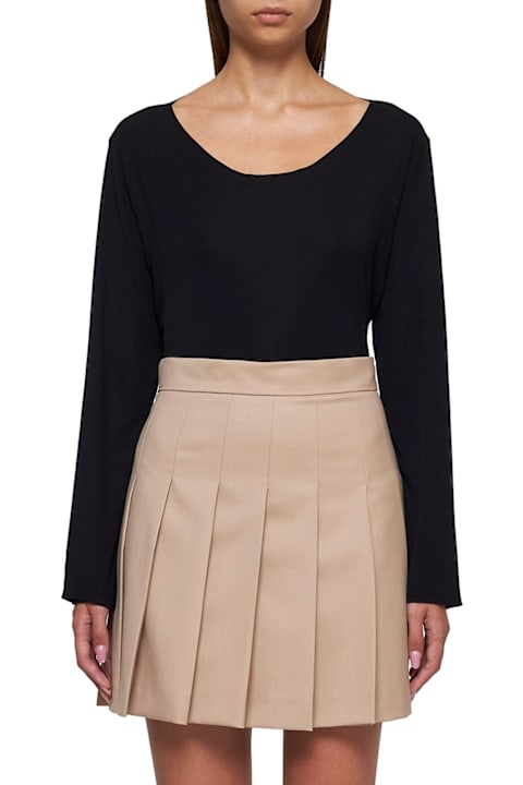 Skirts for Women Max Mara Studio Pleated Mini Skirt