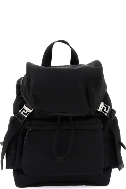 Versace Backpacks for Men Versace Versace Allover Neo Nylon Backpack
