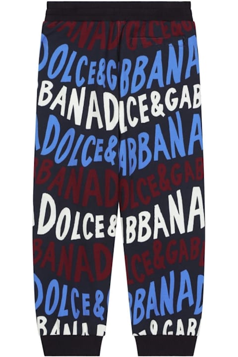 Bottoms for Boys Dolce & Gabbana Pantaloni Sportivi Con Logo