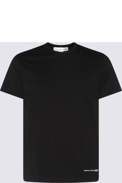 Topwear for Men Comme des Garçons Black Cotton T-shirt