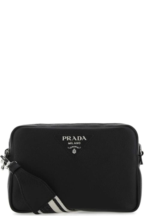 Shoulder Bags for Women Prada Black Leather Crossbody Bag